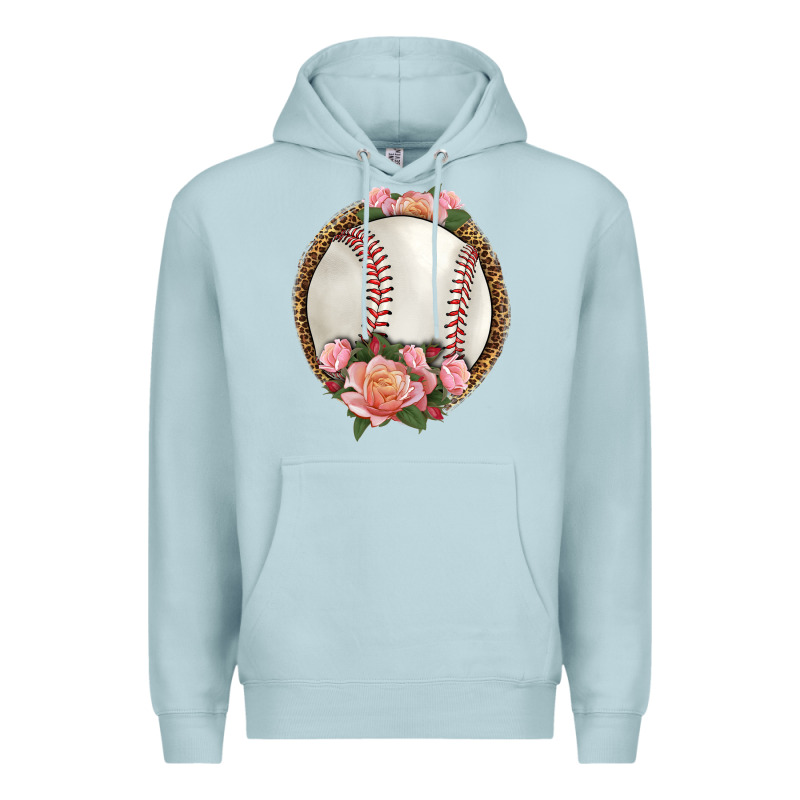 Western Baseball With Roses Premium Hoodie by HRA Design Shop | Teevron