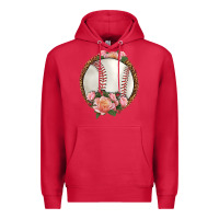 Cardinal western baseball with roses Premium Hoodie - HRA Design Shop