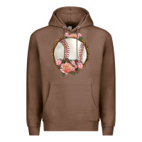 Chestnut western baseball with roses Premium Hoodie - HRA Design Shop
