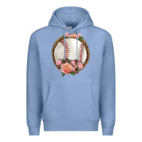Colony Blue western baseball with roses Premium Hoodie - HRA Design Shop