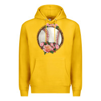 Lemon western baseball with roses Premium Hoodie - HRA Design Shop