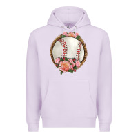 Lilac western baseball with roses Premium Hoodie - HRA Design Shop