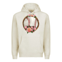 Oatmeal Heather western baseball with roses Premium Hoodie - HRA Design Shop