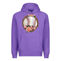 Purple western baseball with roses Premium Hoodie - HRA Design Shop
