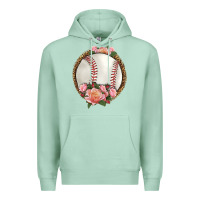 Seafoam western baseball with roses Premium Hoodie - HRA Design Shop