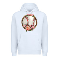 White western baseball with roses Premium Hoodie - HRA Design Shop