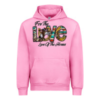 Fuchsia Pink for the love love of the horses Urban Hoodie - CowhideDigitalArt
