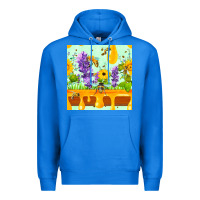 True Royal honeydrip bee lavender daisy sunflower seamless pa Premium Hoodie - FaDigitalArtStudio