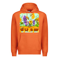 Carrot honeydrip bee lavender daisy sunflower seamless pa Premium Hoodie - FaDigitalArtStudio