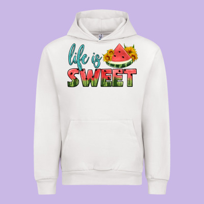 Life Is Sweet Urban Hoodie Designed By Hra Design Shop