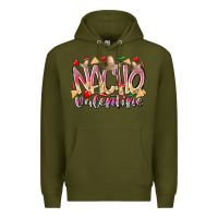 Army Green nacho valentine Premium Hoodie - RacoonDesign