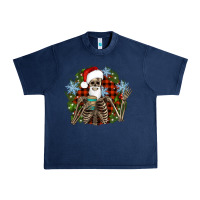 Navy Santa skeleton christmas Urban Heavy Tee - Artiststas