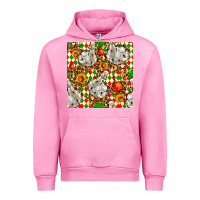 Fuchsia Pink christmas leopard duck Urban Hoodie - FaDigitalArtStudio