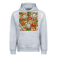 Heather Grey christmas leopard duck Urban Hoodie - FaDigitalArtStudio