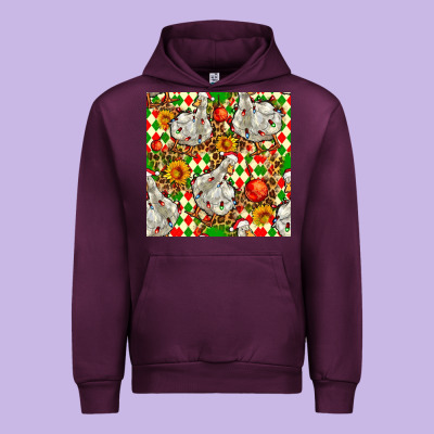 Christmas Leopard Duck Urban Hoodie Designed By Fadigitalartstudio