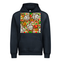 Navy christmas leopard duck Urban Hoodie - FaDigitalArtStudio