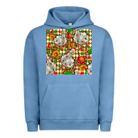 Pigment Pebble Blue christmas leopard duck Urban Hoodie - FaDigitalArtStudio