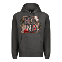 Charcoal Heather nana baseball Premium Hoodie - RacoonDesign