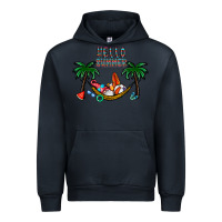 Navy hello summer Urban Hoodie - CowhideDigitalArt