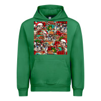 Emerald christmas pig  aztec Urban Hoodie - FaDigitalArtStudio