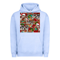 Pigment Grape Ice christmas pig  aztec Urban Hoodie - FaDigitalArtStudio