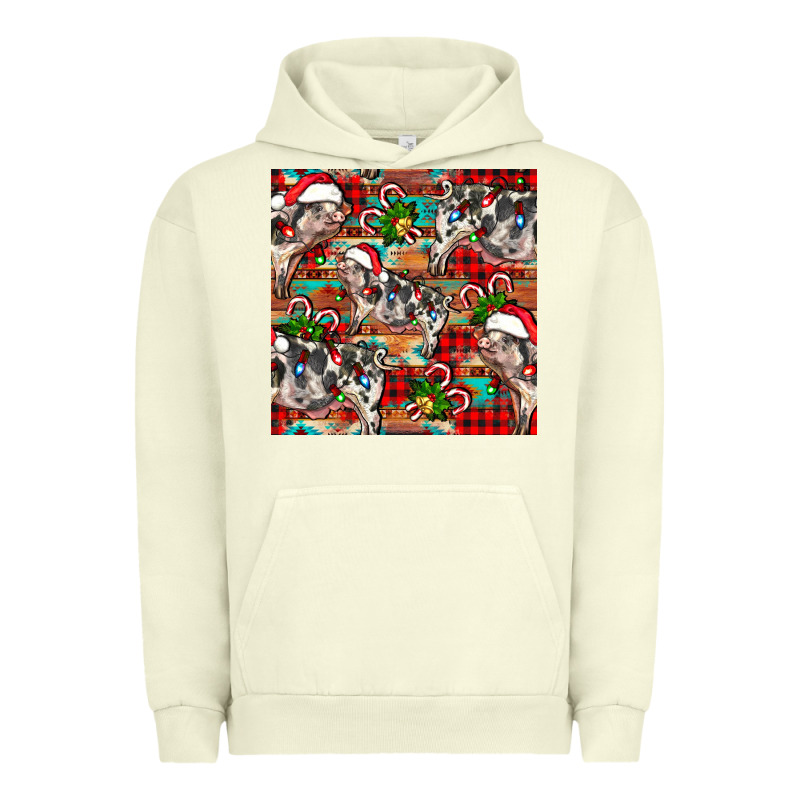 Christmas Pig  Aztec Urban Hoodie by FaDigitalArtStudio | Teevron