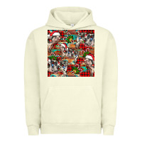 Pigment Pistachio christmas pig  aztec Urban Hoodie - FaDigitalArtStudio