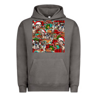 Pigment Tornado christmas pig  aztec Urban Hoodie - FaDigitalArtStudio