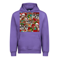 Tulip christmas pig  aztec Urban Hoodie - FaDigitalArtStudio