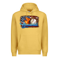 Antique Gold western american flag baseball Premium Hoodie - HRA Design Shop