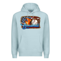 Blue Mist western american flag baseball Premium Hoodie - HRA Design Shop
