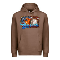 Chestnut western american flag baseball Premium Hoodie - HRA Design Shop