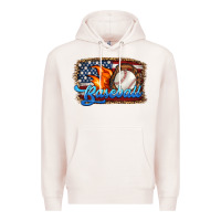 Pale Pink western american flag baseball Premium Hoodie - HRA Design Shop