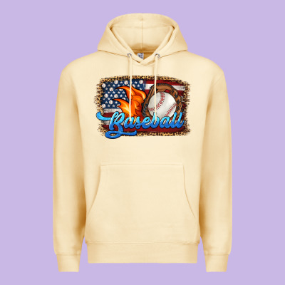 Western American Flag Baseball Premium Hoodie Designed By Hra Design Shop