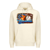 Sandshell western american flag baseball Premium Hoodie - HRA Design Shop
