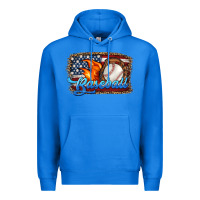 True Royal western american flag baseball Premium Hoodie - HRA Design Shop