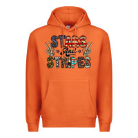 Carrot stars and stripes Premium Hoodie - CowhideDigitalArt