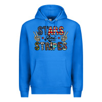 True Royal stars and stripes Premium Hoodie - CowhideDigitalArt