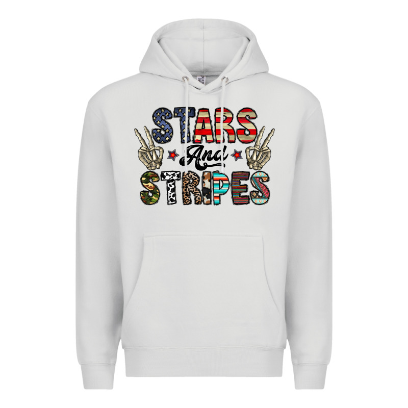 Stars And Stripes Premium Hoodie by CowhideDigitalArt | Teevron
