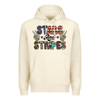 Sandshell stars and stripes Premium Hoodie - CowhideDigitalArt