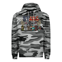 Slate Camo stars and stripes Premium Hoodie - CowhideDigitalArt