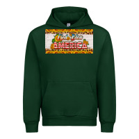 Forest Green god bless america sunflower license plate Urban Hoodie - HRA Design Shop