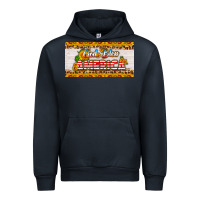 Navy god bless america sunflower license plate Urban Hoodie - HRA Design Shop