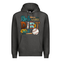 Charcoal Heather rub some dirt on it baseball Premium Hoodie - HRA Design Shop