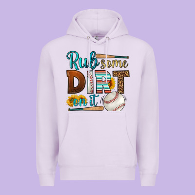Rub Some Dirt On It Baseball Premium Hoodie Designed By Hra Design Shop