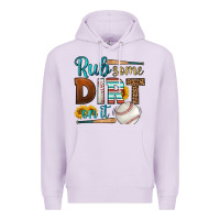 Lilac rub some dirt on it baseball Premium Hoodie - HRA Design Shop