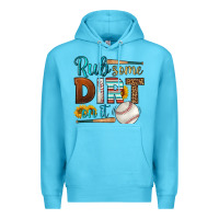 Ocean Blue rub some dirt on it baseball Premium Hoodie - HRA Design Shop