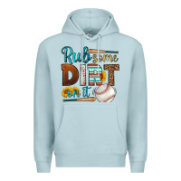 Blue Mist rub some dirt on it baseball Premium Hoodie - HRA Design Shop