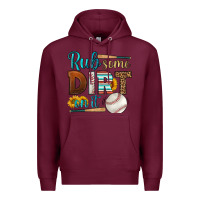 Burgundy rub some dirt on it baseball Premium Hoodie - HRA Design Shop