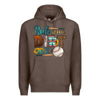 Coffee rub some dirt on it baseball Premium Hoodie - HRA Design Shop